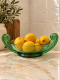 Swirl Handle Glass Bowl