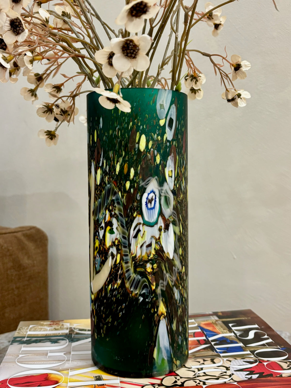 Midnight Emerald Glass Vase