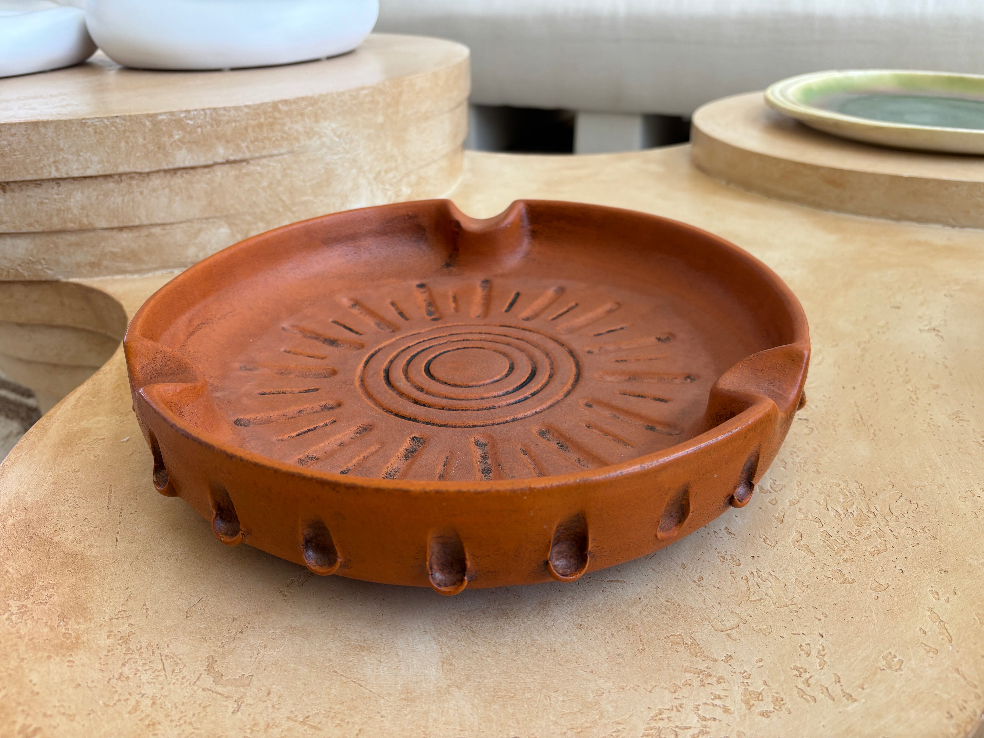 Terracotta Sunburst Dish