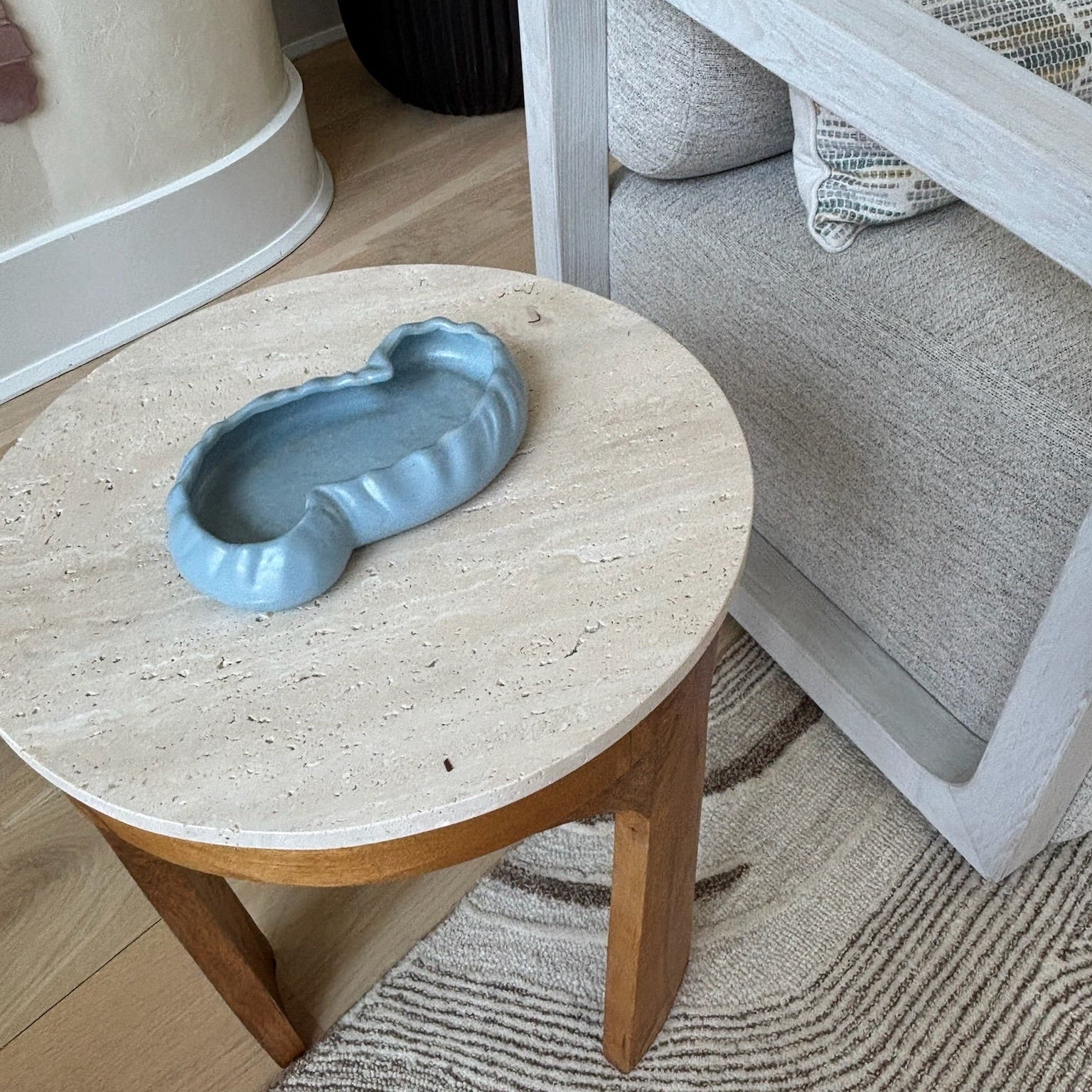 Baby Blue Ceramic Dish