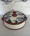 Floral Stoneware Dish