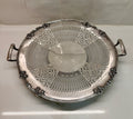 Vintage Silver Pierced Serving Tray