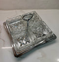 Crystal Four-Section Serving Tray
