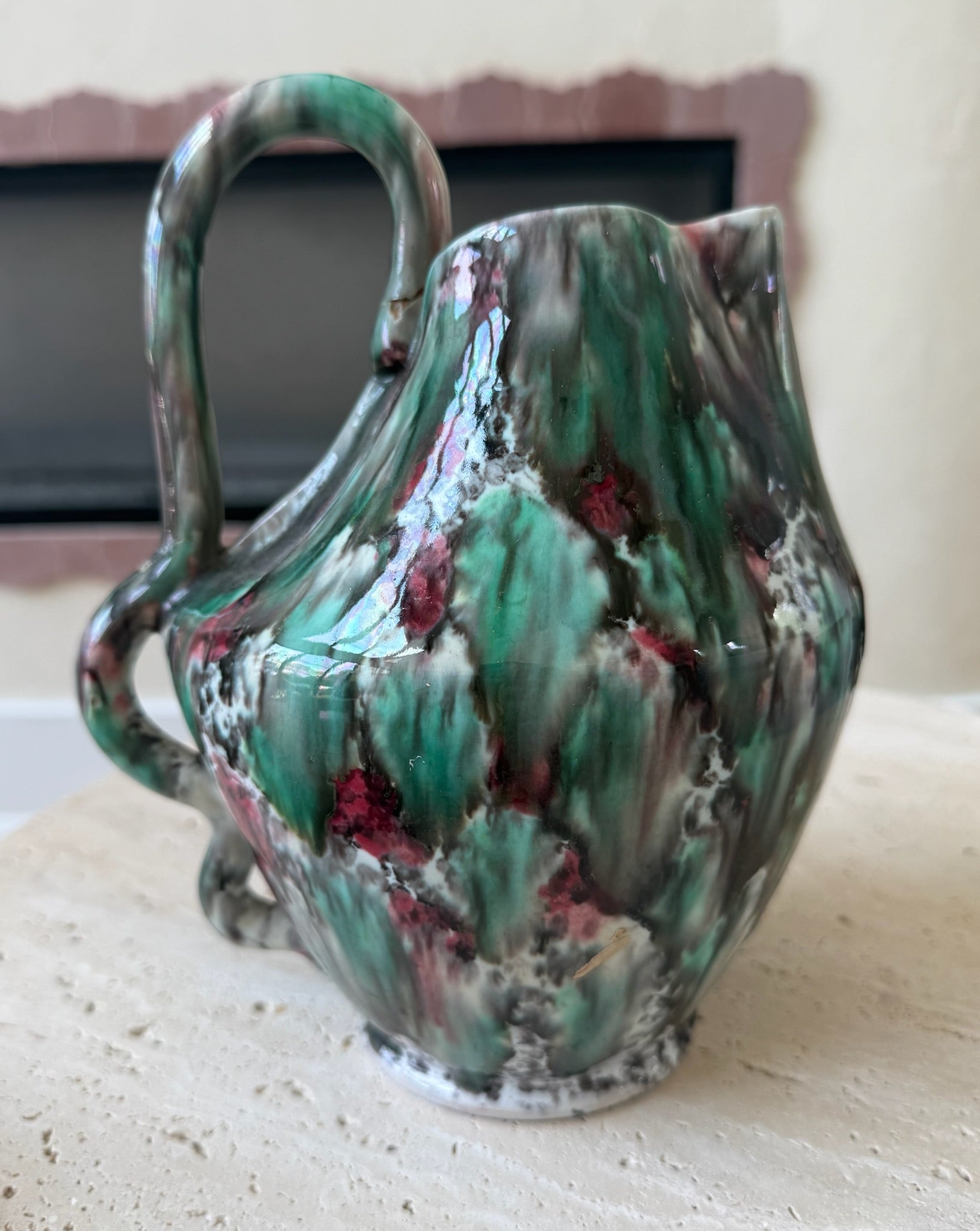 Studio Pottery Sculptural Pitcher