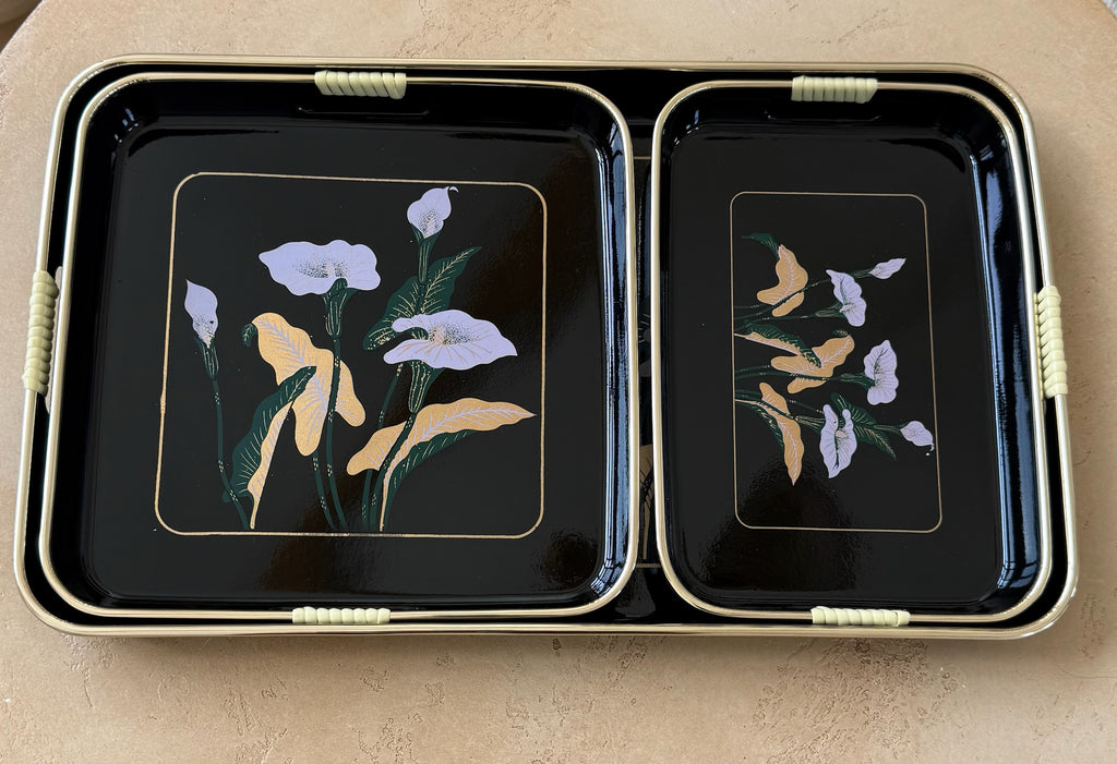 Calla Lily Nesting Tray Set (3 piece)