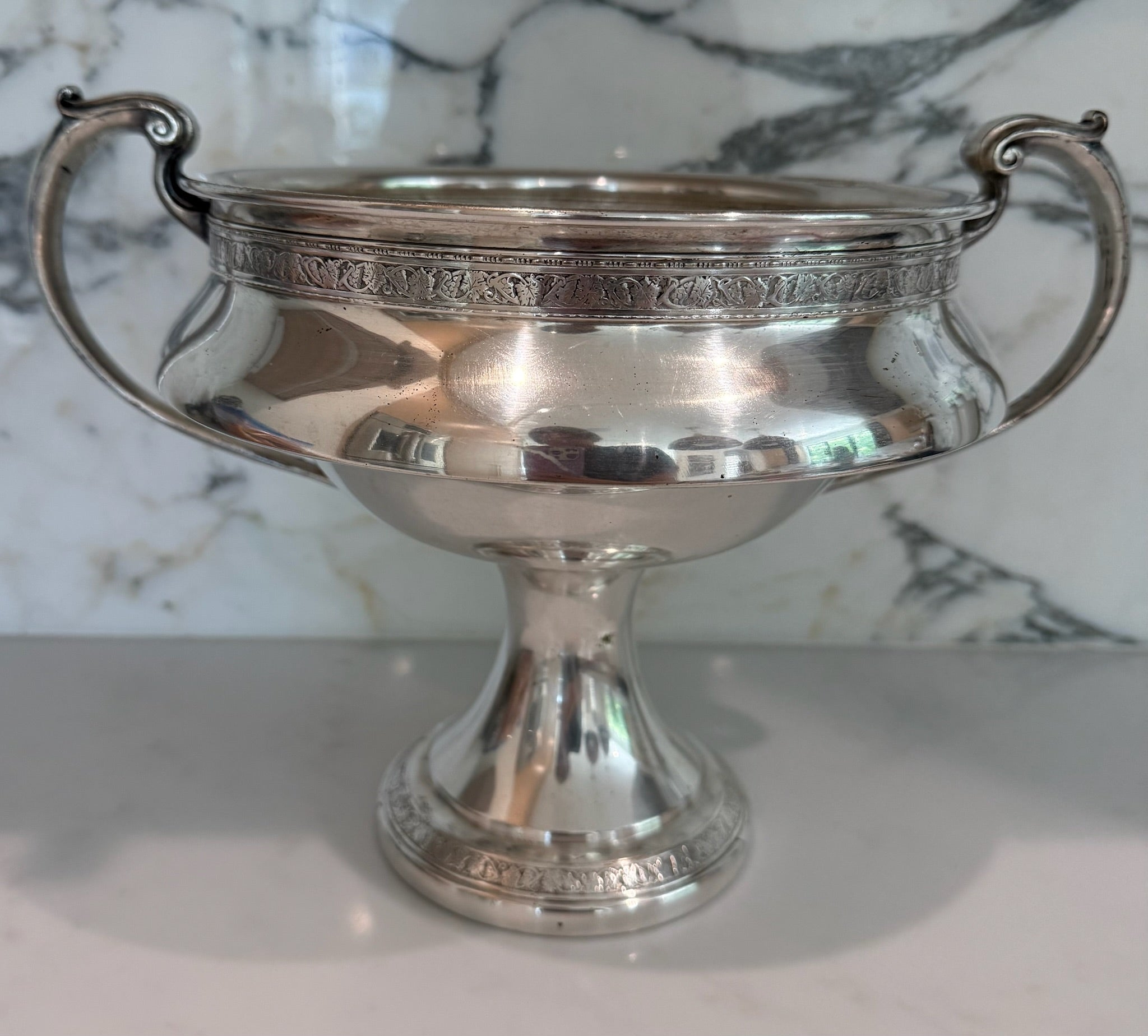 Silver Pedestal Bowl