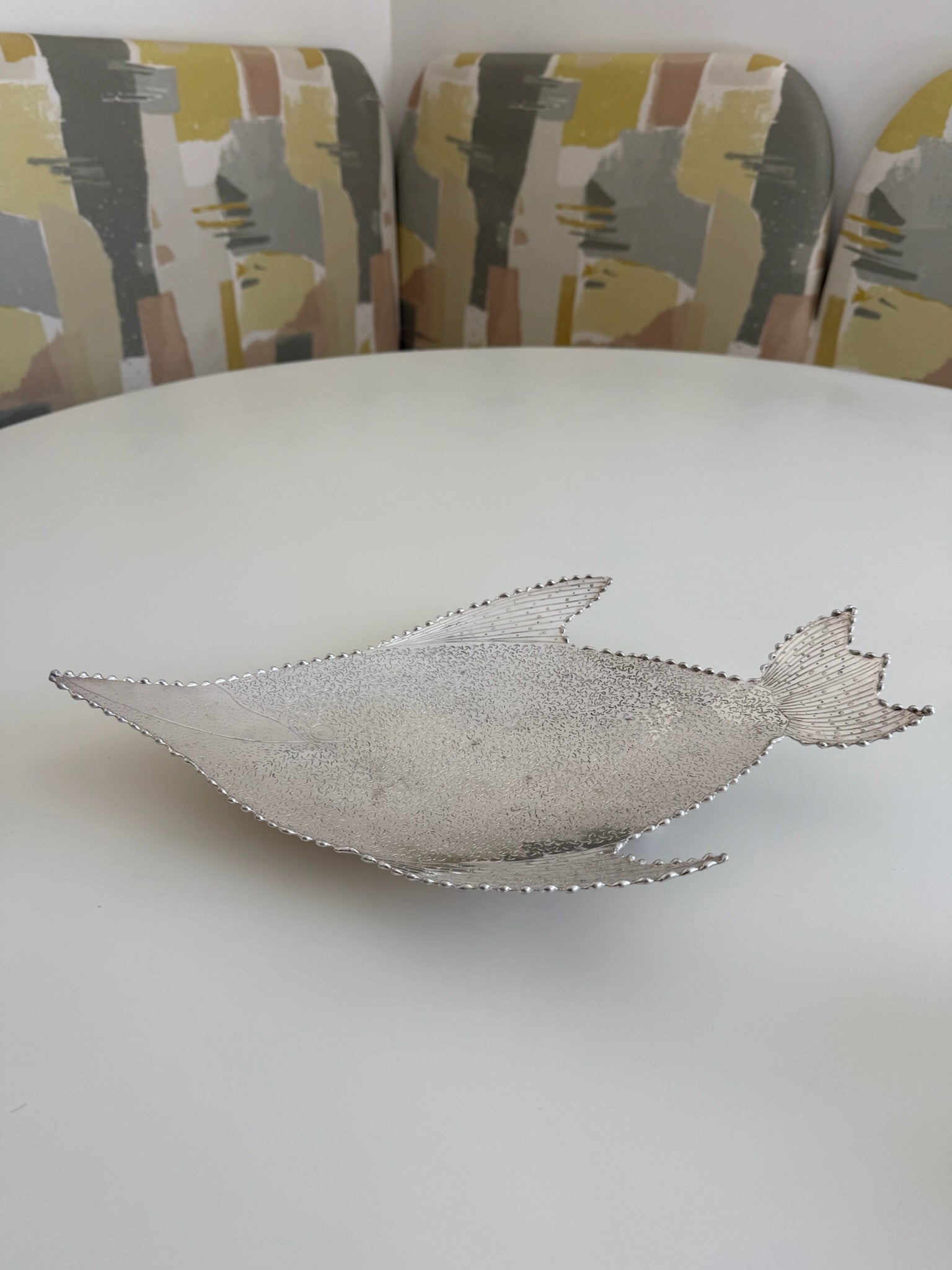 Silver Fish Serving Tray