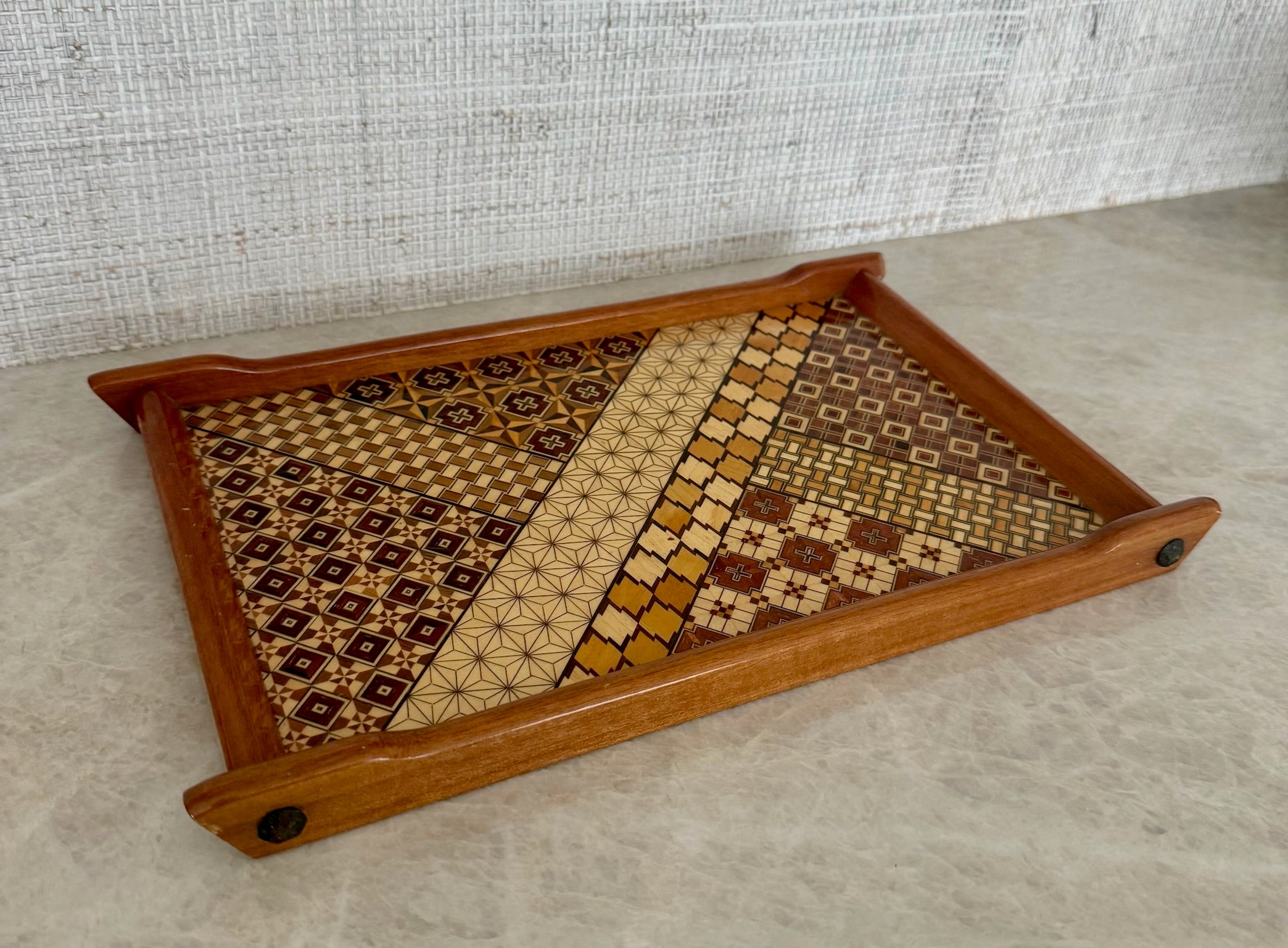 Japanese Wood Inlay Tray