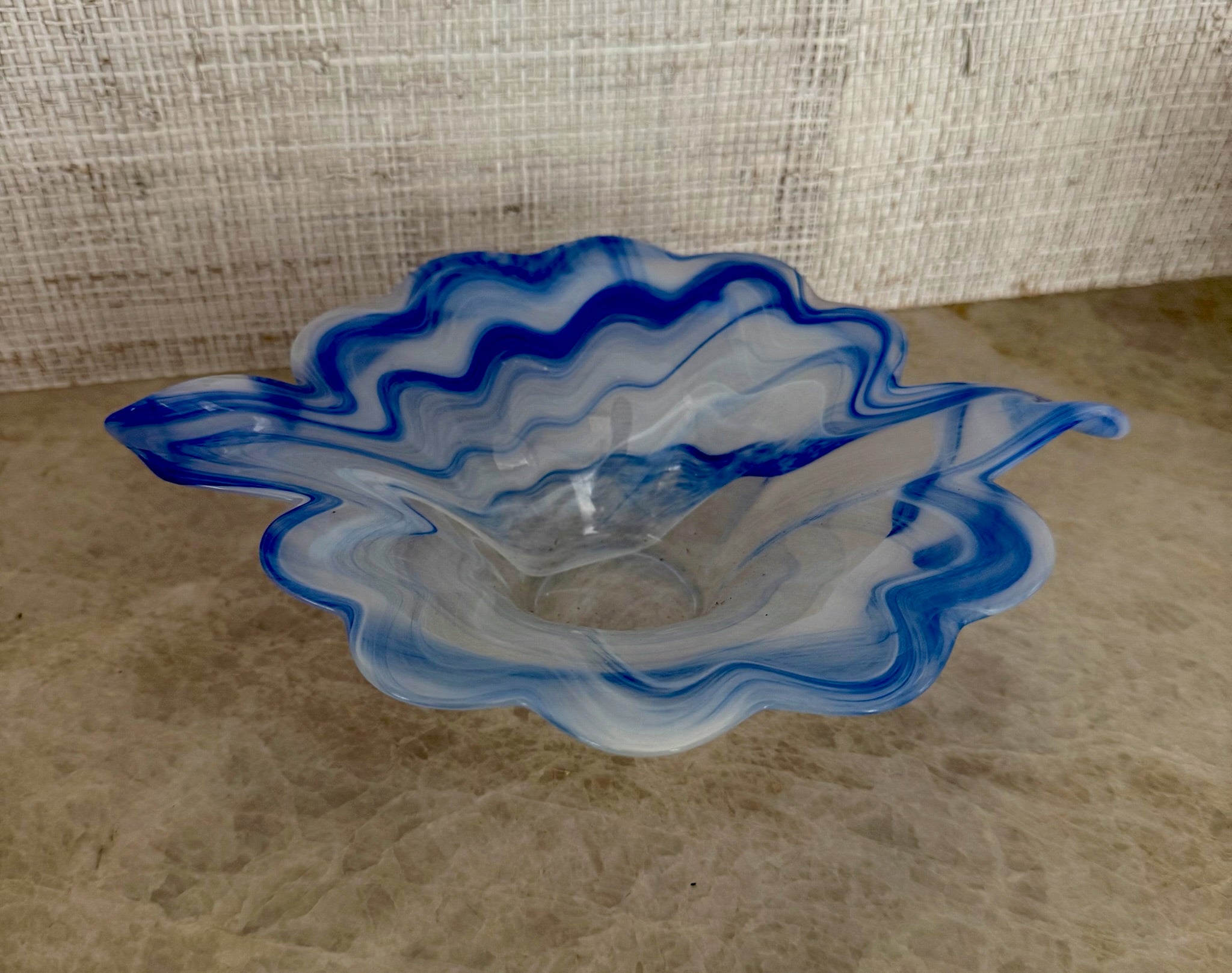 Blue Tide Glass Bowl
