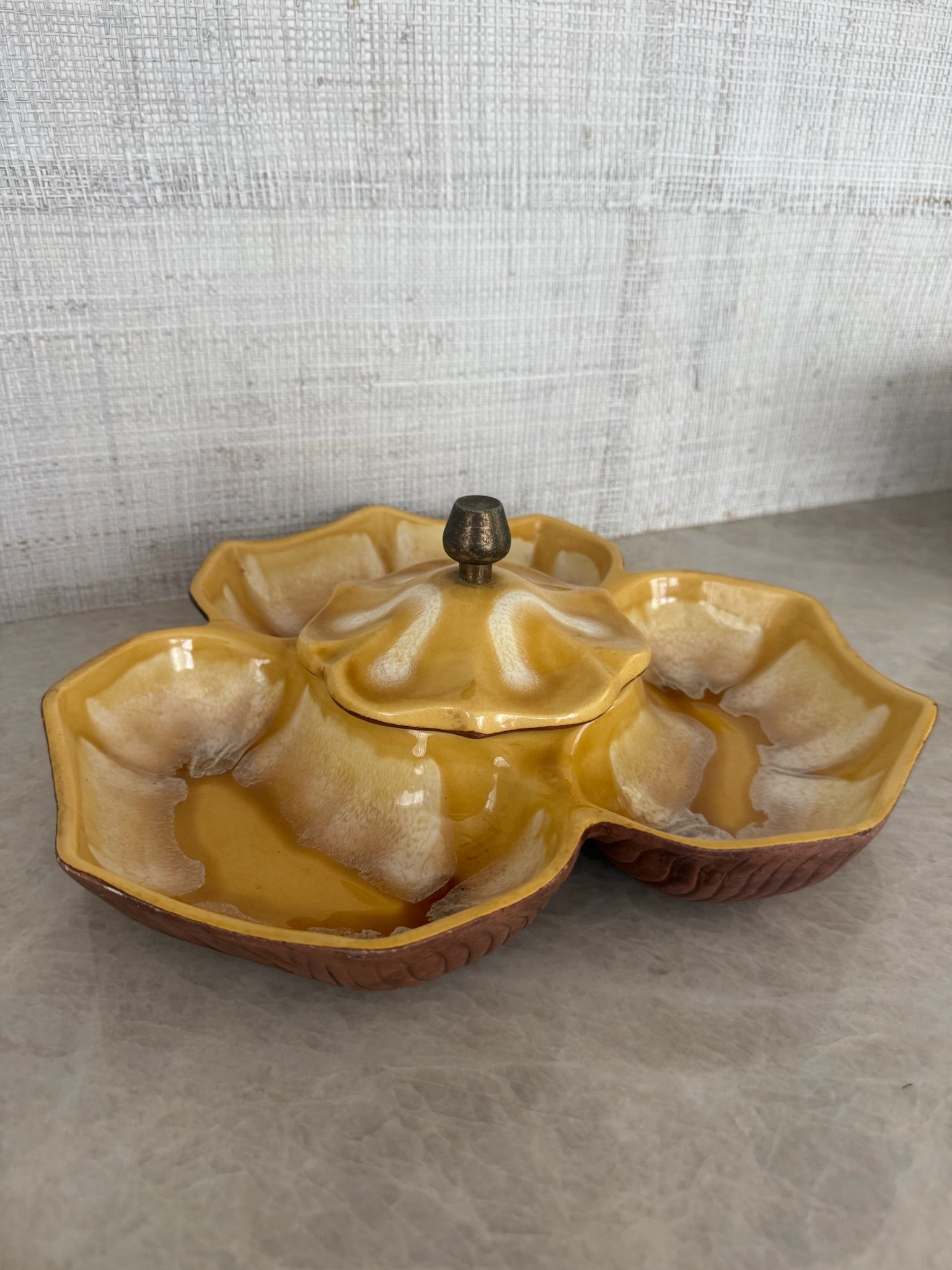 Sunflower Divided Serving Dish