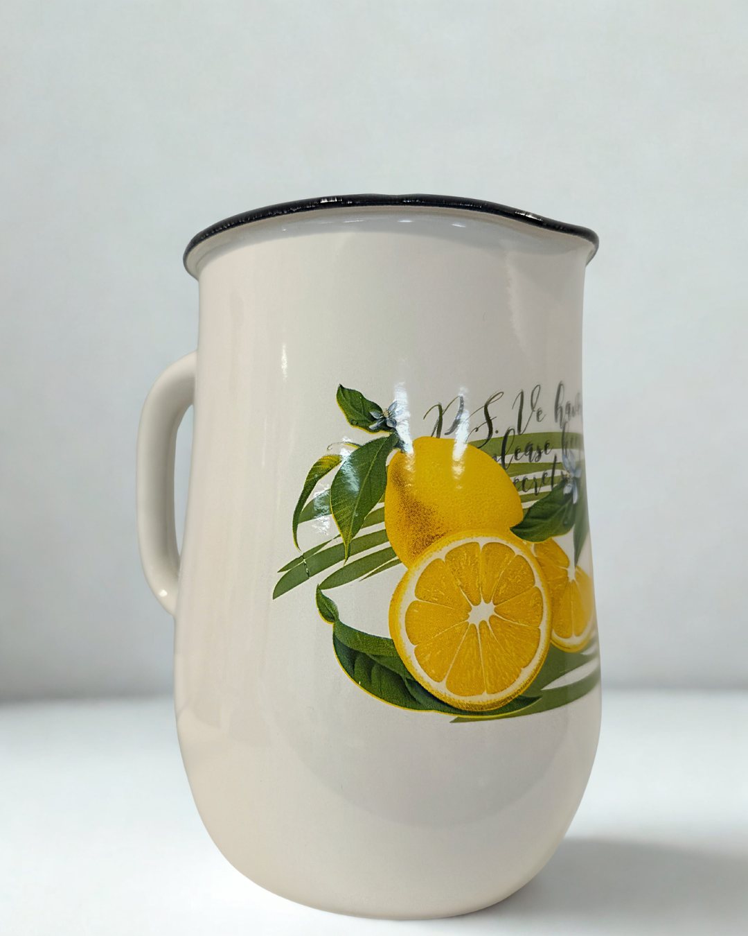Amalfi Lemon Enamel Pitcher